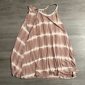 White Birch Pink and Cream Tie-Dye Top